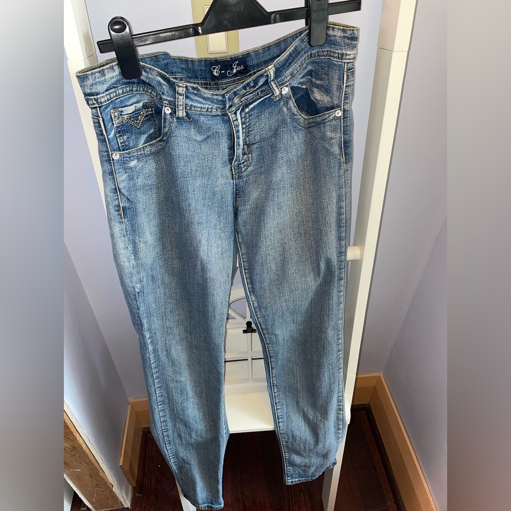 Designer Jeans with Detailed Rear